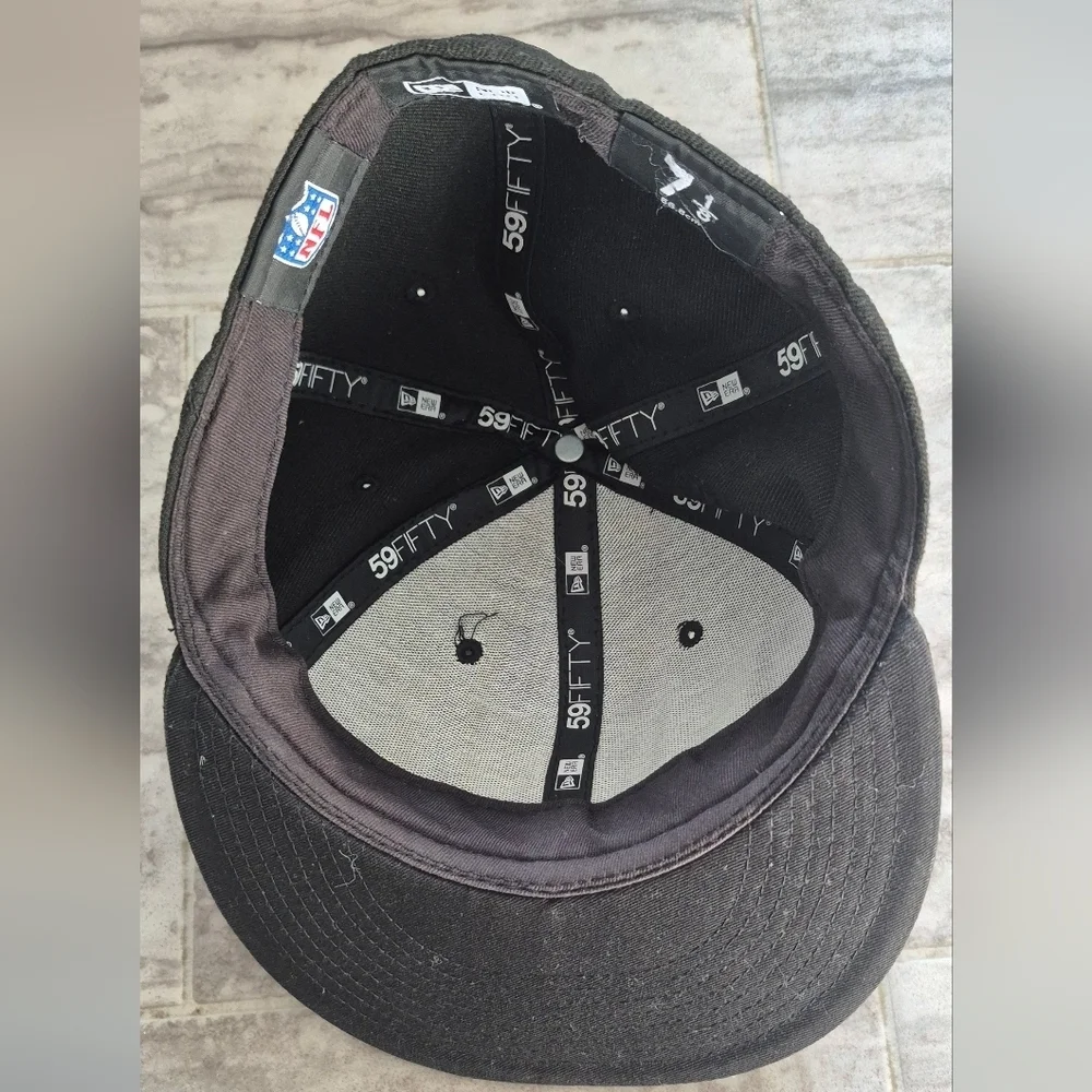 New Era Black Raiders Hat - Picture 5 of 7